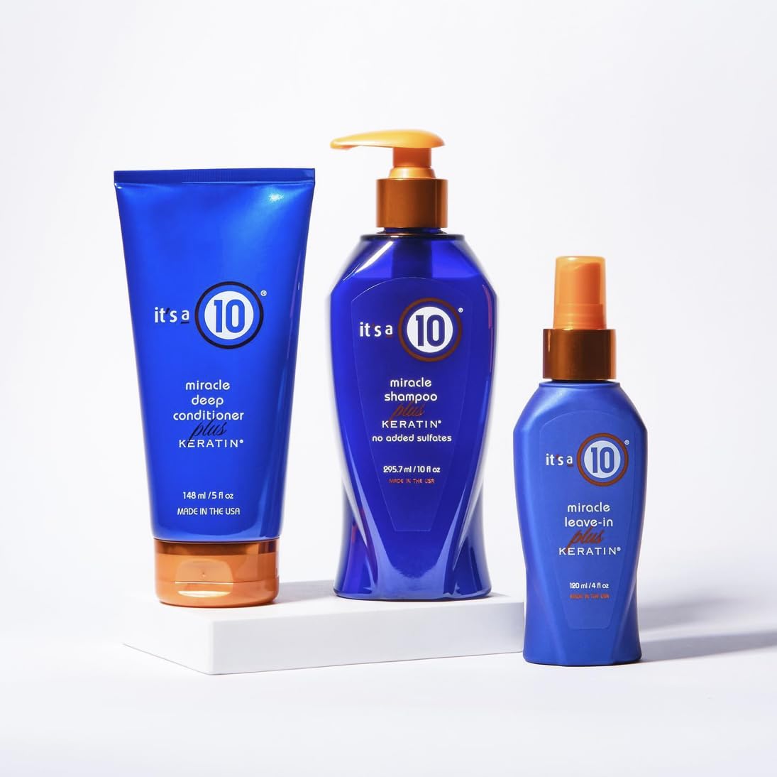 It's A 10 Miracle Deep Conditioner 5 oz beside travel items showing portable restorative care