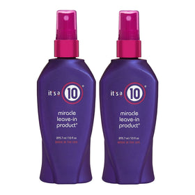 It's A 10 front packaging showing two 10 oz bottles and bright label benefits
