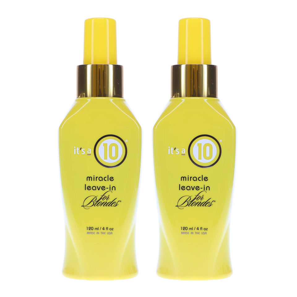 It's a 10 front packaging showing twin 4 oz bottles and brand, ideal for color maintenance