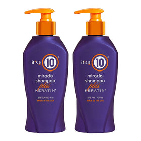 It's A 10 front packaging showing two 10 oz bottles and product clarity benefit