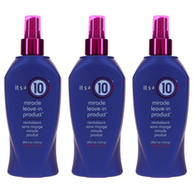 It's a 10 front packaging showing three 10 fl oz bottles and consistency benefit