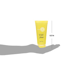 It's a 10 Haircare bottle beside ruler showing 5 fl oz size for travel convenience
