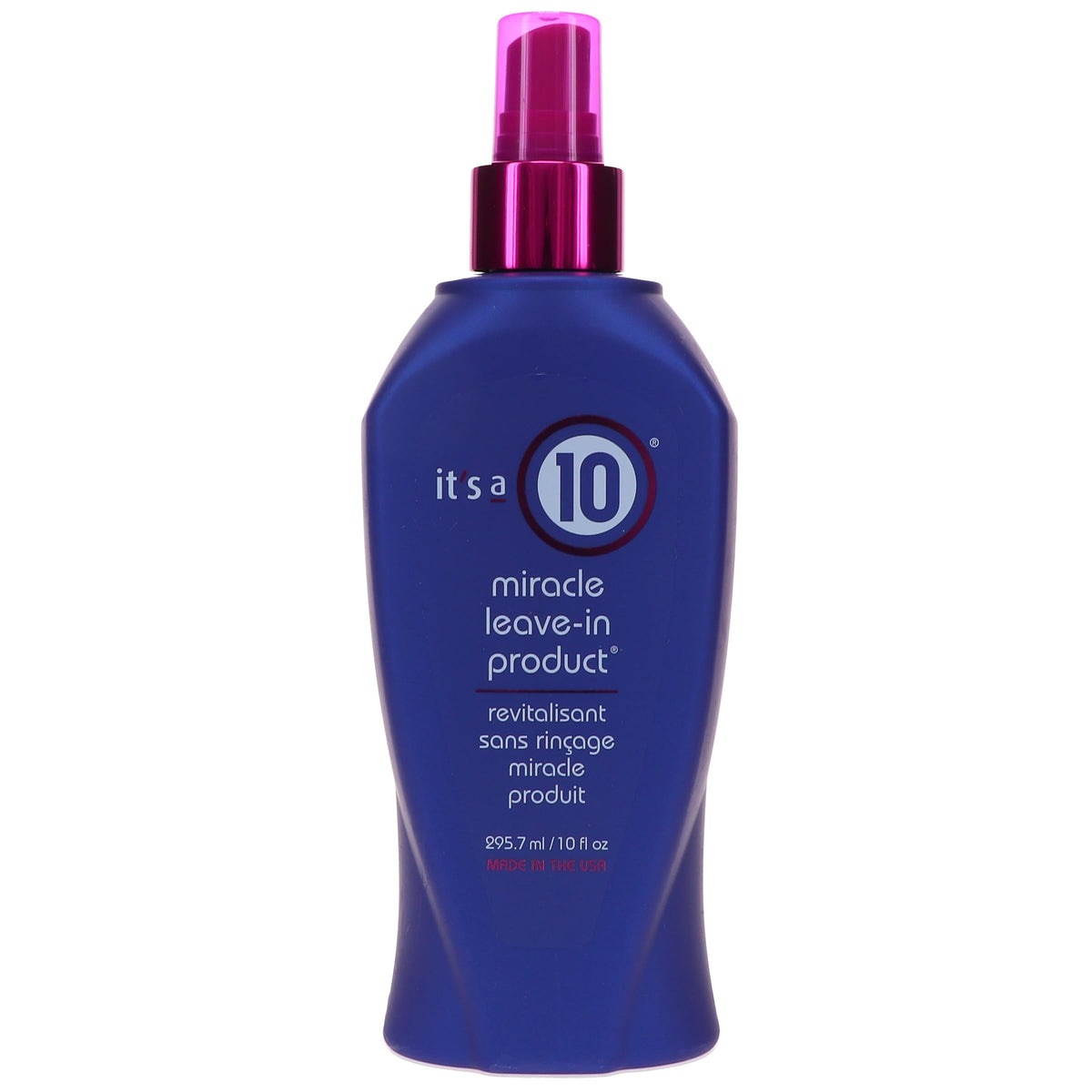 It's a 10 in salon styling use demonstrating heat protection during blow-dry