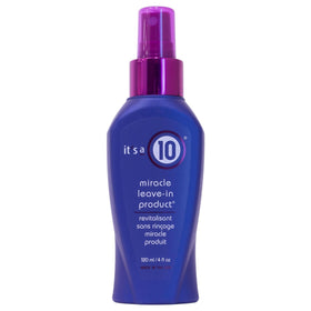 It's A 10 front packaging showing 4 oz bottle and benefits