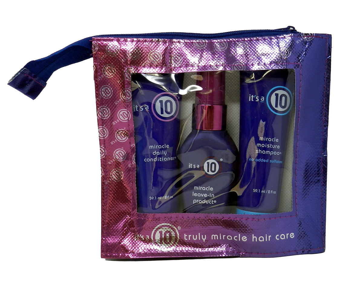 It's a 10 leave-in texture closeup demonstrating smooth shine and easy application