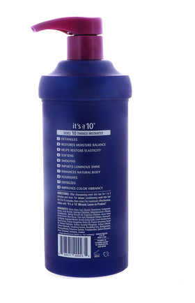 It's a 10 on a shower shelf suggesting easy at-home salon treatment