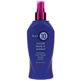 It's a 10 Haircare front bottle view showing product and benefits
