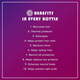 It's a 10 Haircare mist on hand showing lightweight texture and slip