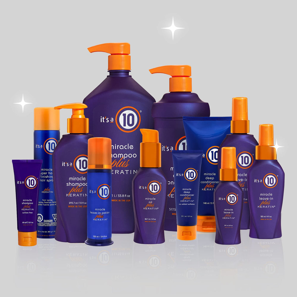 It's a 10 bottle on bathroom shelf suggesting daily routine