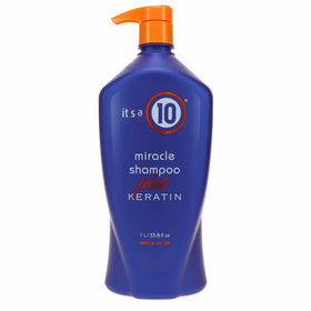 It's A 10 front packaging bottle showing 33.8 oz size and benefits