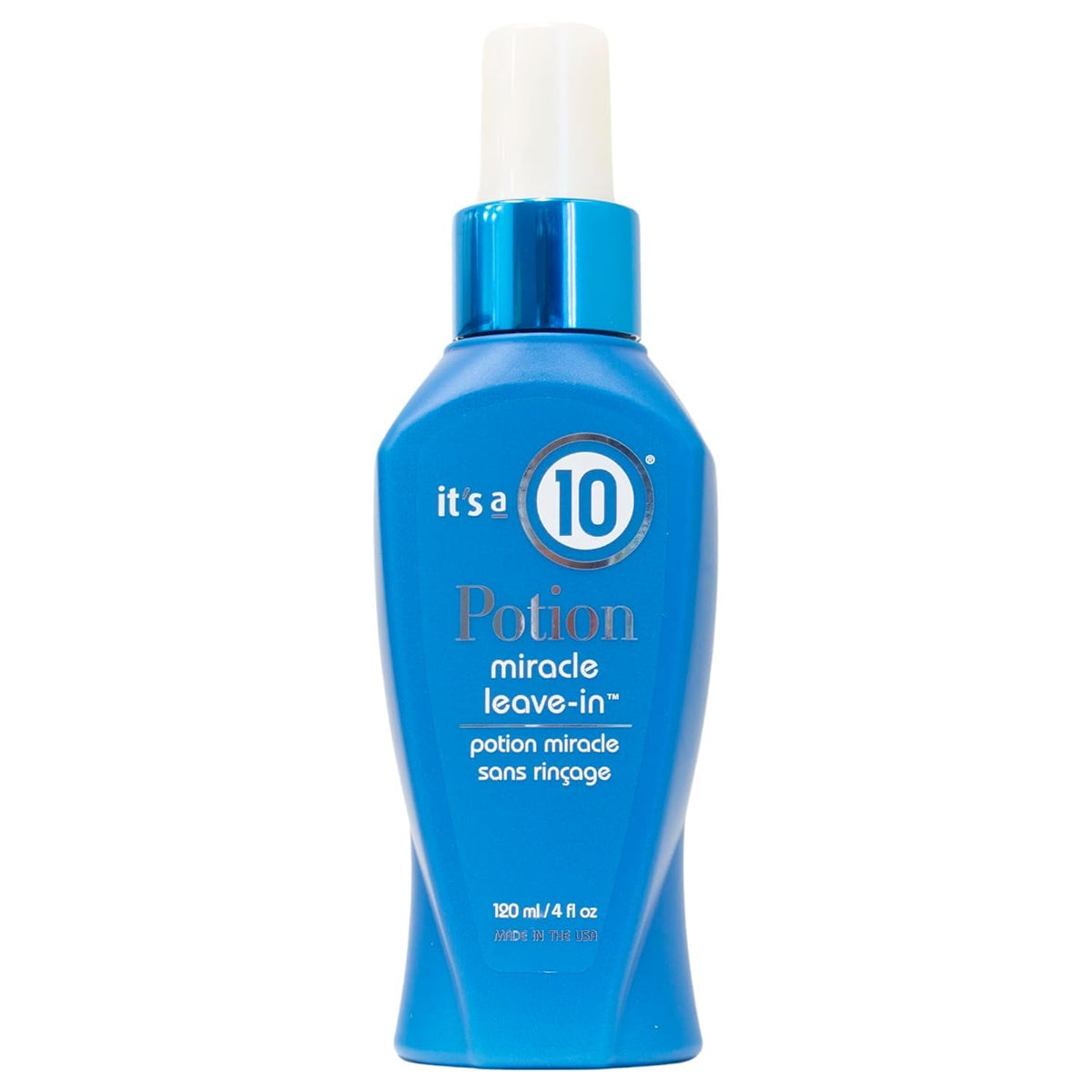 It's a 10 front packaging bottle showing label and 4 oz size for easy identification and travel convenience