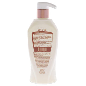 It's a 10 Haircare creamy lather in hand demonstrating gentle cleansing and hydration