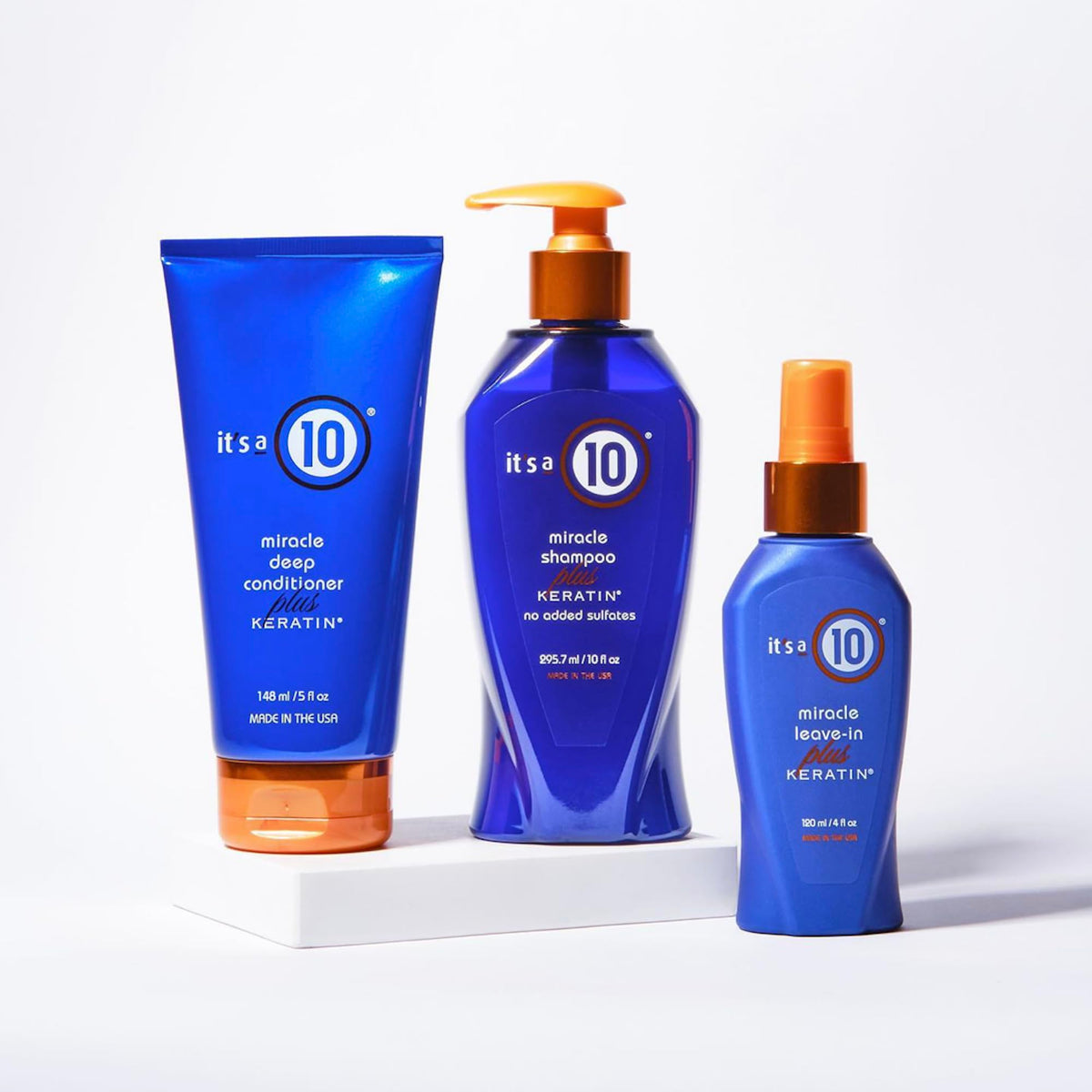 It's a 10 in-shower scene showing product use and reduced breakage benefit
