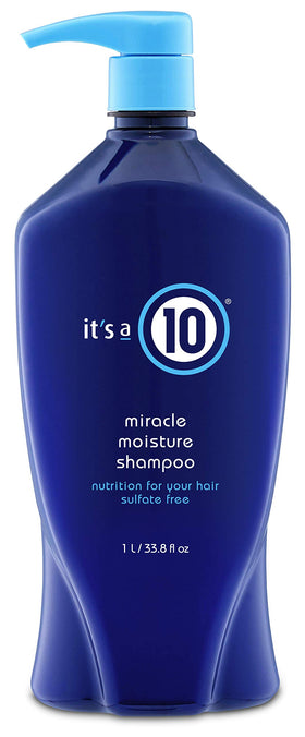 It's A 10 shampoo pump closeup highlighting easy dispensing benefit