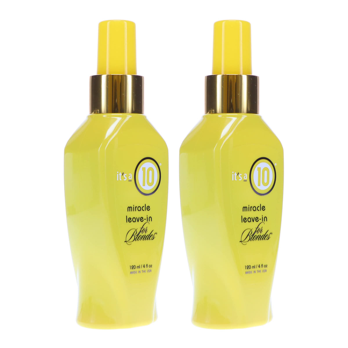 It's a 10 shiny blonde hair strands after use highlighting enhanced shine and smoothness