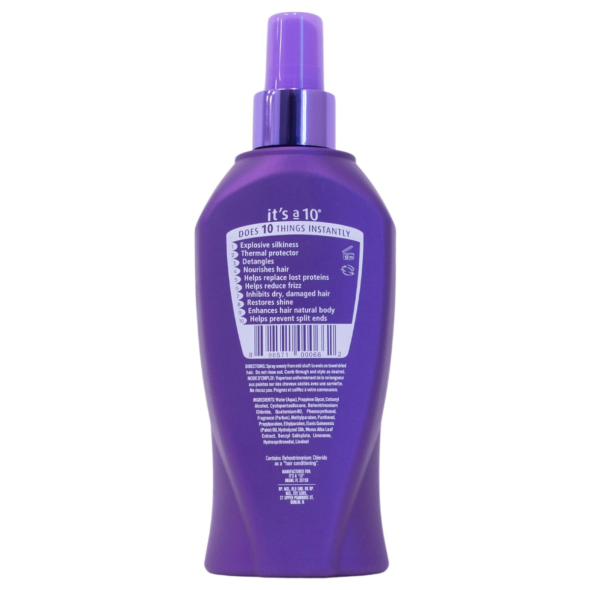 It's A 10 texture silk drop on fingers showing ultra-silk hydration