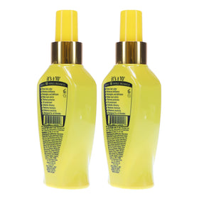 It's a 10 4 oz bottle held in hand illustrating compact size for travel convenience