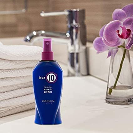 It's a 10 product texture close-up highlighting lightweight, non-greasy finish