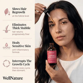 IT'S GIVING GLASS SKIN nutgrass root ingredient close-up highlighting natural actives