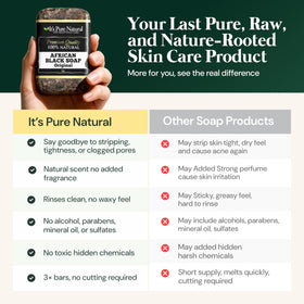 It's Pure Natural bar lathered in hand showing gentle cleanse benefit