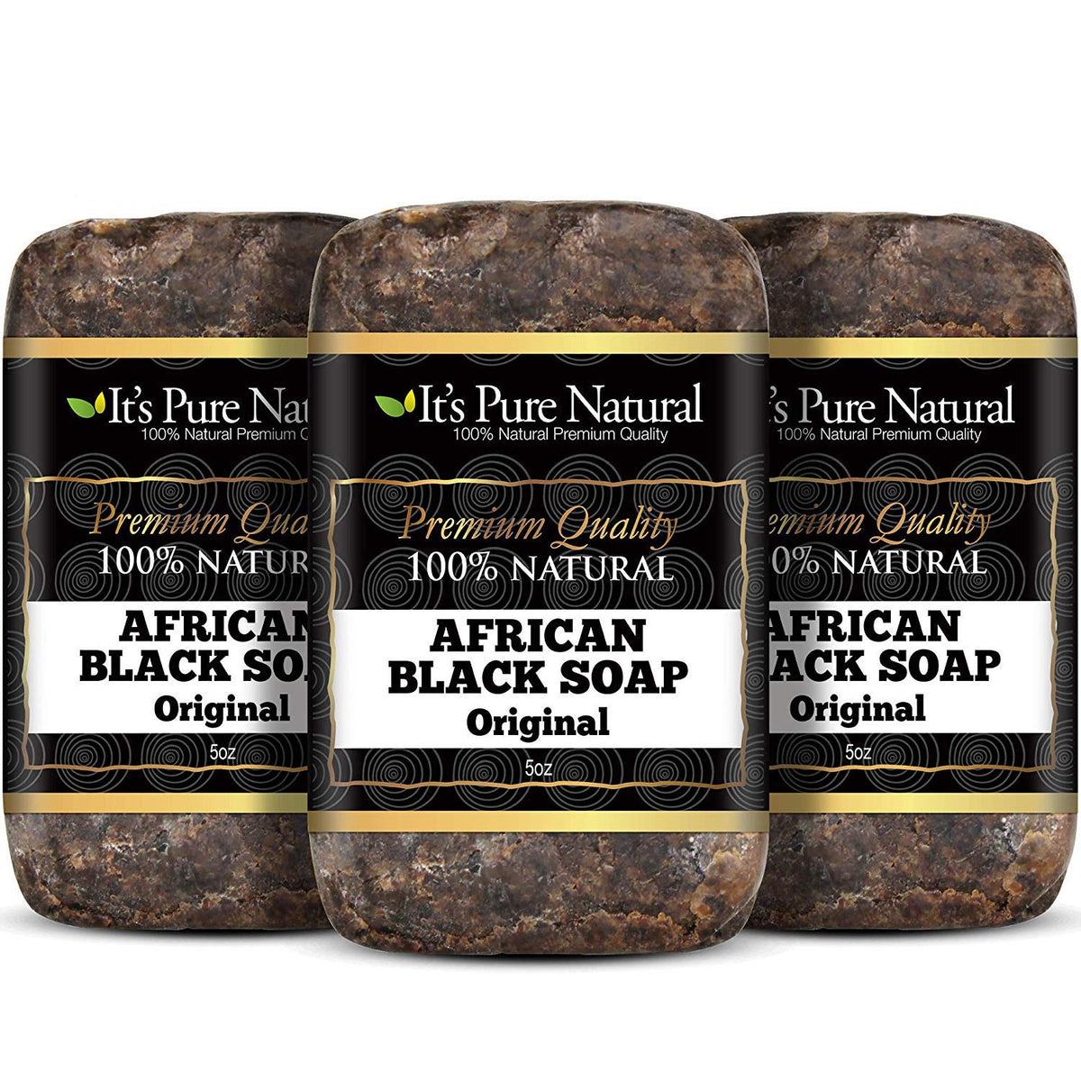 It's Pure Natural front packaging showing three organic bars and origin benefit
