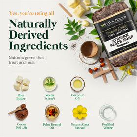 It's Pure Natural close-up of soap texture highlighting natural exfoliating benefit