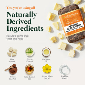 It's Pure Natural soap bar in hand creating lather, demonstrating easy cleansing and use