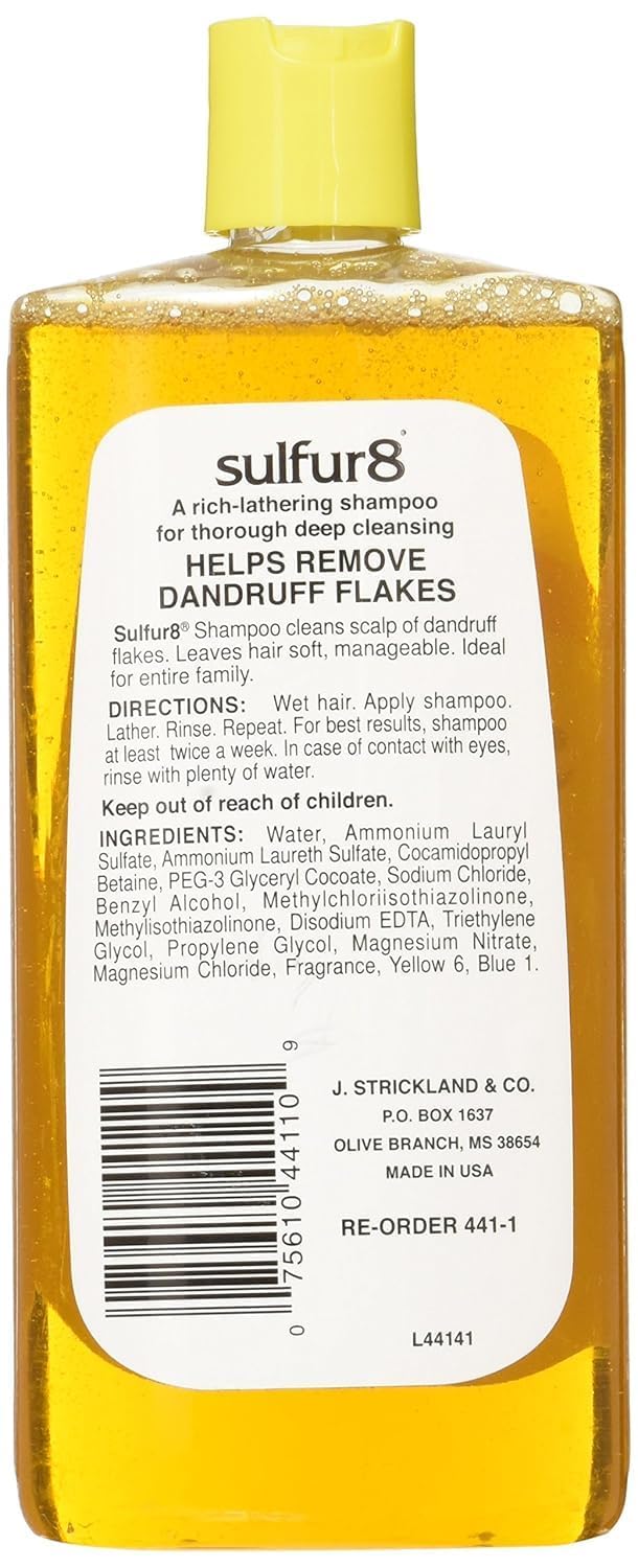 ItzBeauty Sulfur-8 in-use lather on scalp demonstrating deep-cleaning action and freshness