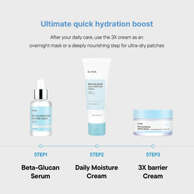 IUNIK applied on hand demonstrating smooth spreadability and dewy finish benefit