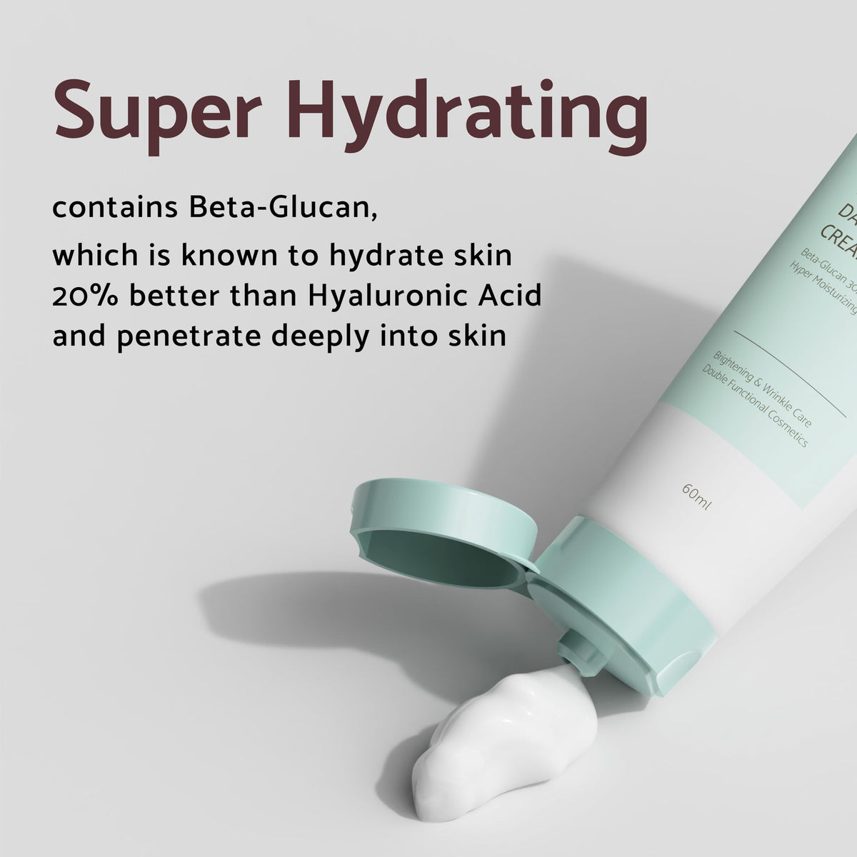 IUNIK applying cream to hand demonstrating immediate moisture benefit