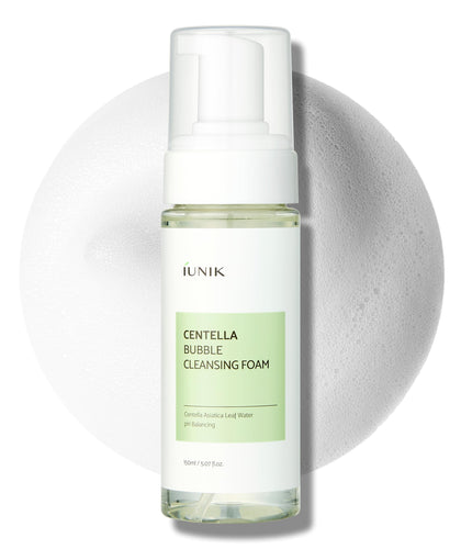 IUNIK front packaging showing cleanser and calming benefits