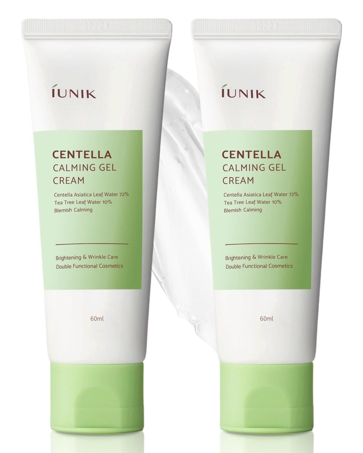 IUNIK front jar view showing product and calming design, highlights soothing benefits