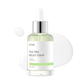 IUNIK front bottle view showing clean design and soothing benefits