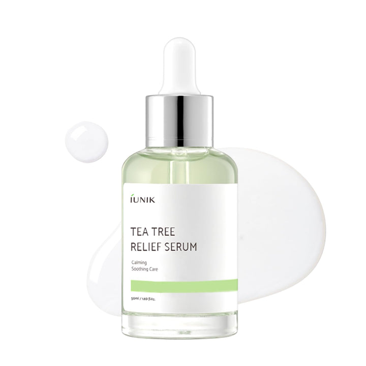 IUNIK front bottle view showing clean design and soothing benefits