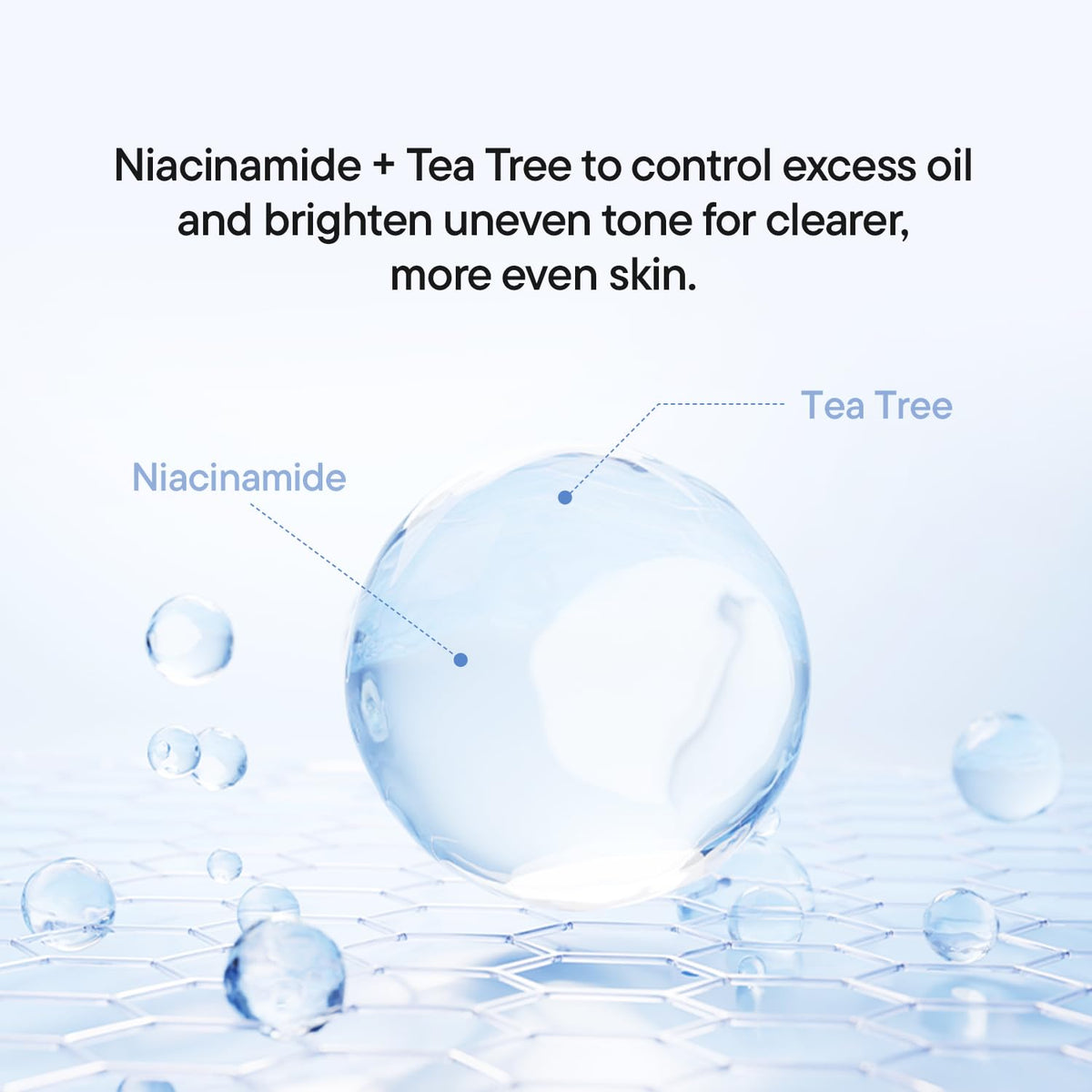 IUNIK dropper dispensing watery serum texture for fast absorption benefit