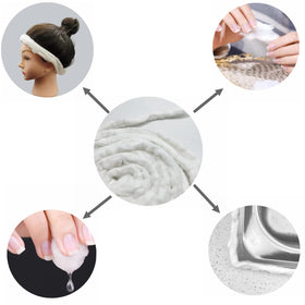 Ivie close-up texture of cotton fibers highlighting soft durable absorbency