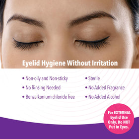 iVIZIA application demo with cotton pad removing eyelid makeup, precise gentle cleansing
