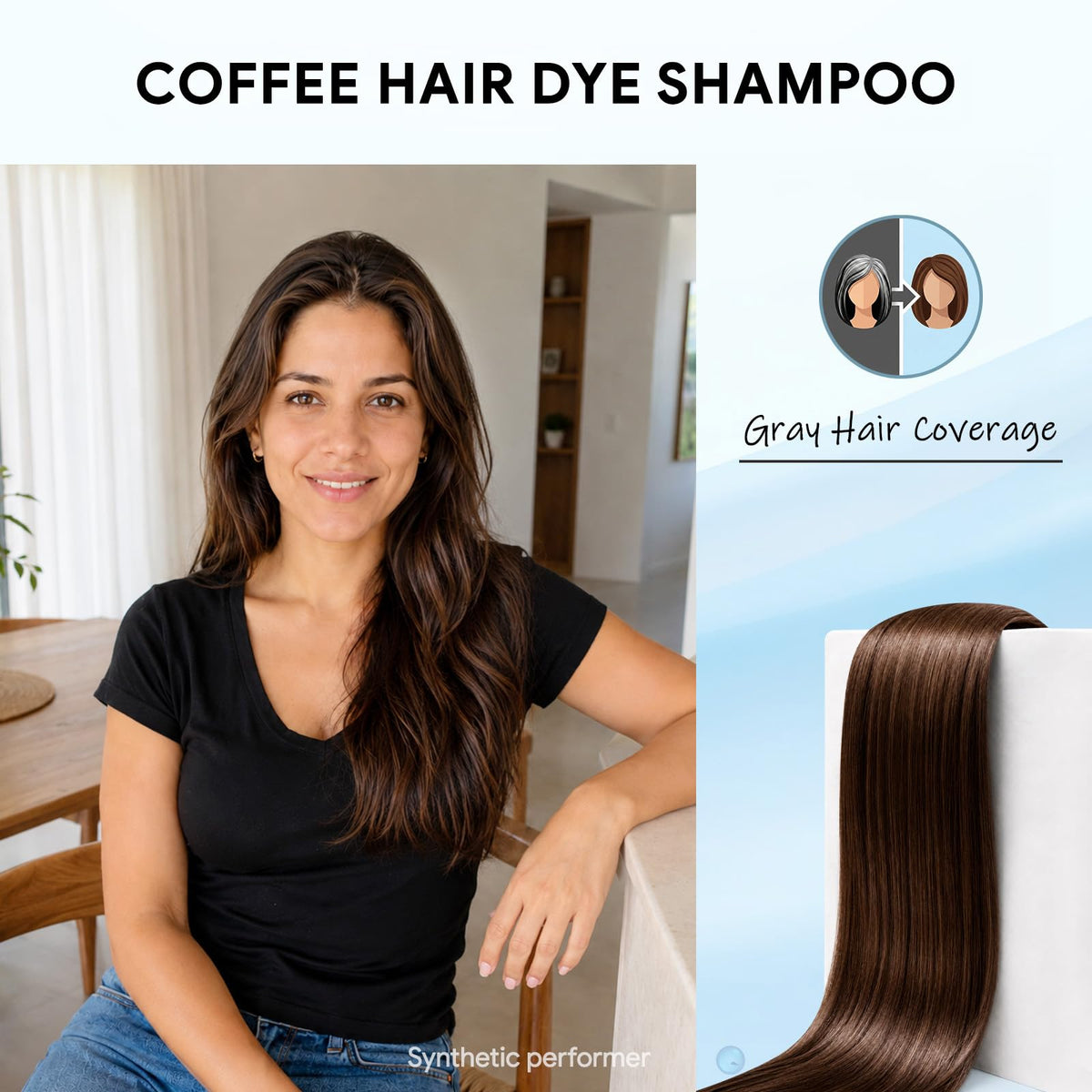 Ivnil shampoo texture on palm highlighting easy dispensing and creamy lather