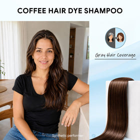 Ivnil shampoo texture on palm highlighting easy dispensing and creamy lather