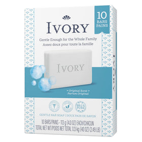 Ivory bar generating lather in hand demonstrating reliable cleansing