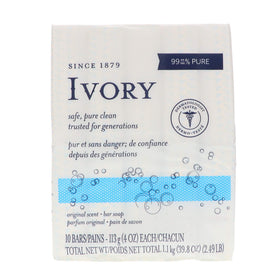 Ivory in bathroom lifestyle scene signaling neutral scent and family use