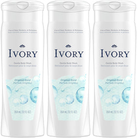 Ivory bottle front packaging showing Original scent and clear benefits