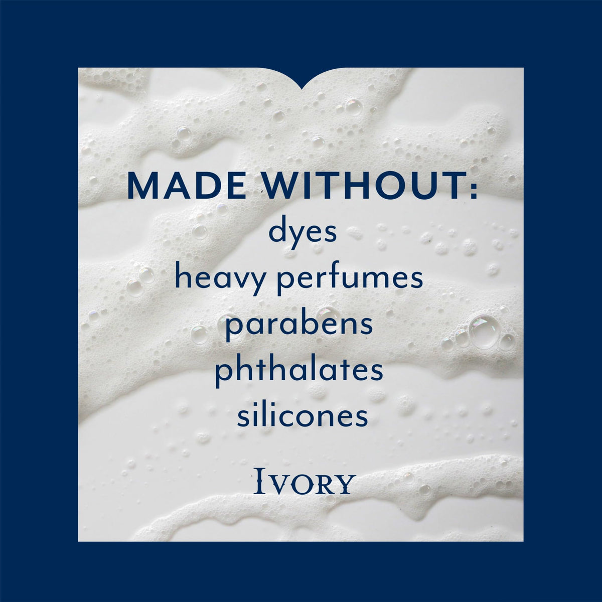 Ivory pump top detail for easy dispensing and spill-free use