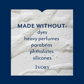 Ivory pump top detail for easy dispensing and spill-free use