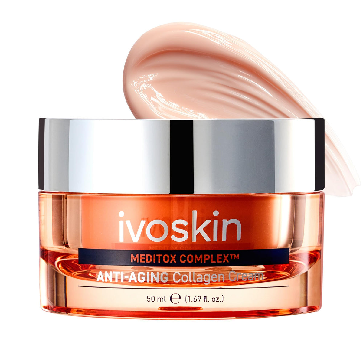 IVOSKIN front packaging showing jar and label, clear product identity and benefit