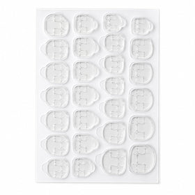 Ivtor front packaging showing 30 sheets and clear double-sided tabs for easy use