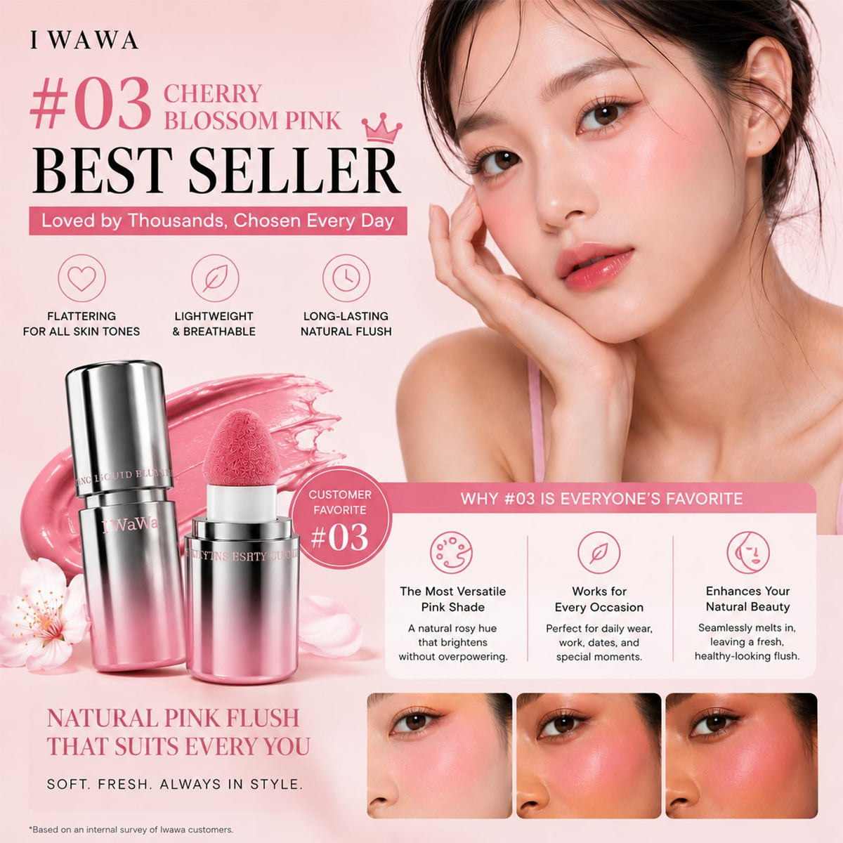 IWAWA product inside travel pouch emphasizing portability and on-the-go touch-ups