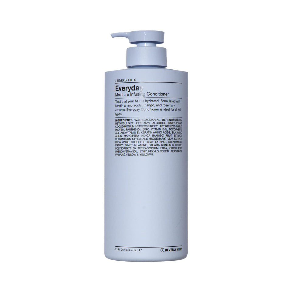 J Beverly Hills front packaging shows 32 oz bottle and salon hydration benefits
