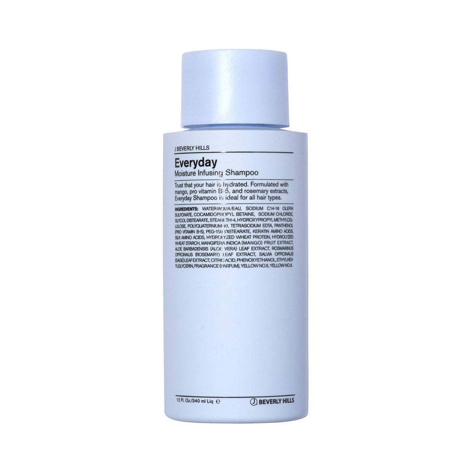 J Beverly Hills front packaging showing 12 oz bottle and branding benefit: professional-quality