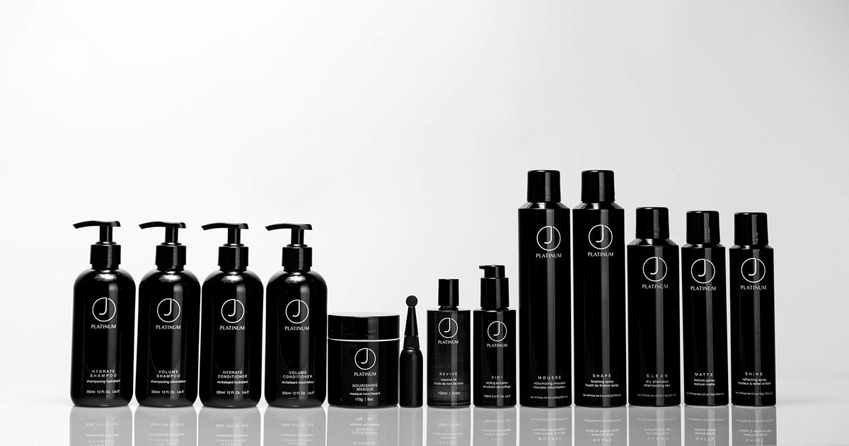 Shiny styled hair after using J Beverly Hills oil, boosts surface gloss and smoothness